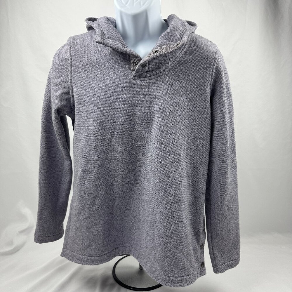 The North Face Pullover 1/4 Snap Fleece Hoodie Sweatshirt Women's M Light Purple